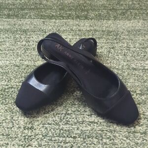 Anne Klein Black Women's Sling Back Shoes